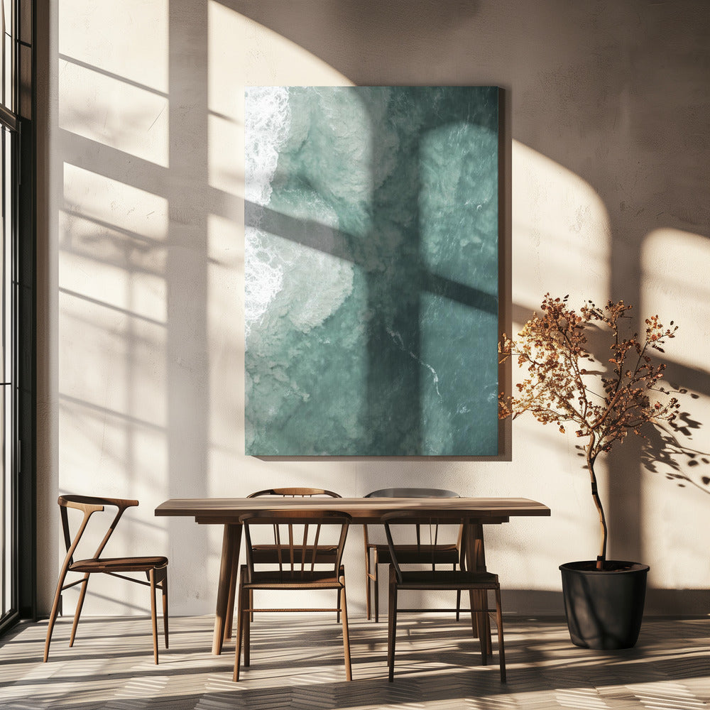 De zachte werveling van de oceaan | Canvas