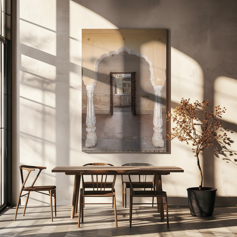 Oude boogvormige doorgang | Canvas