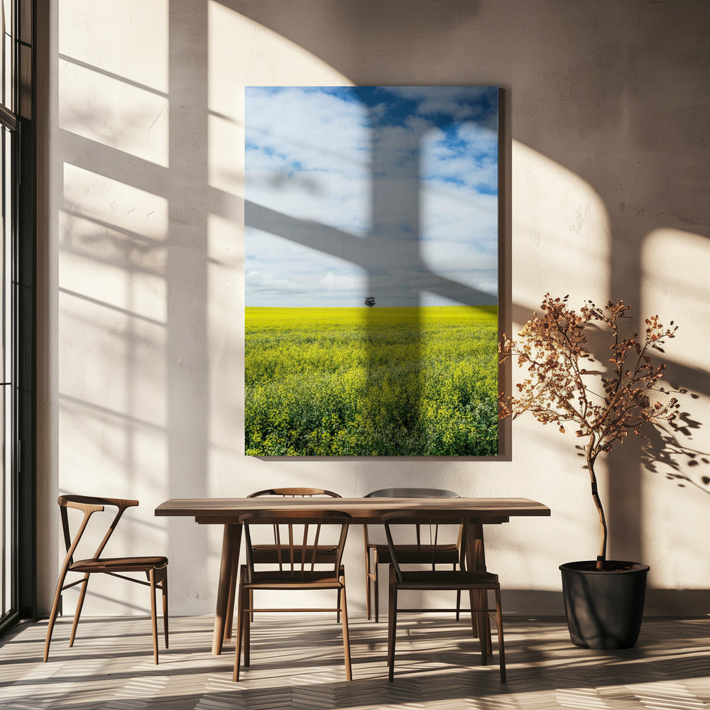 Eenzame boomhorizon | Canvas