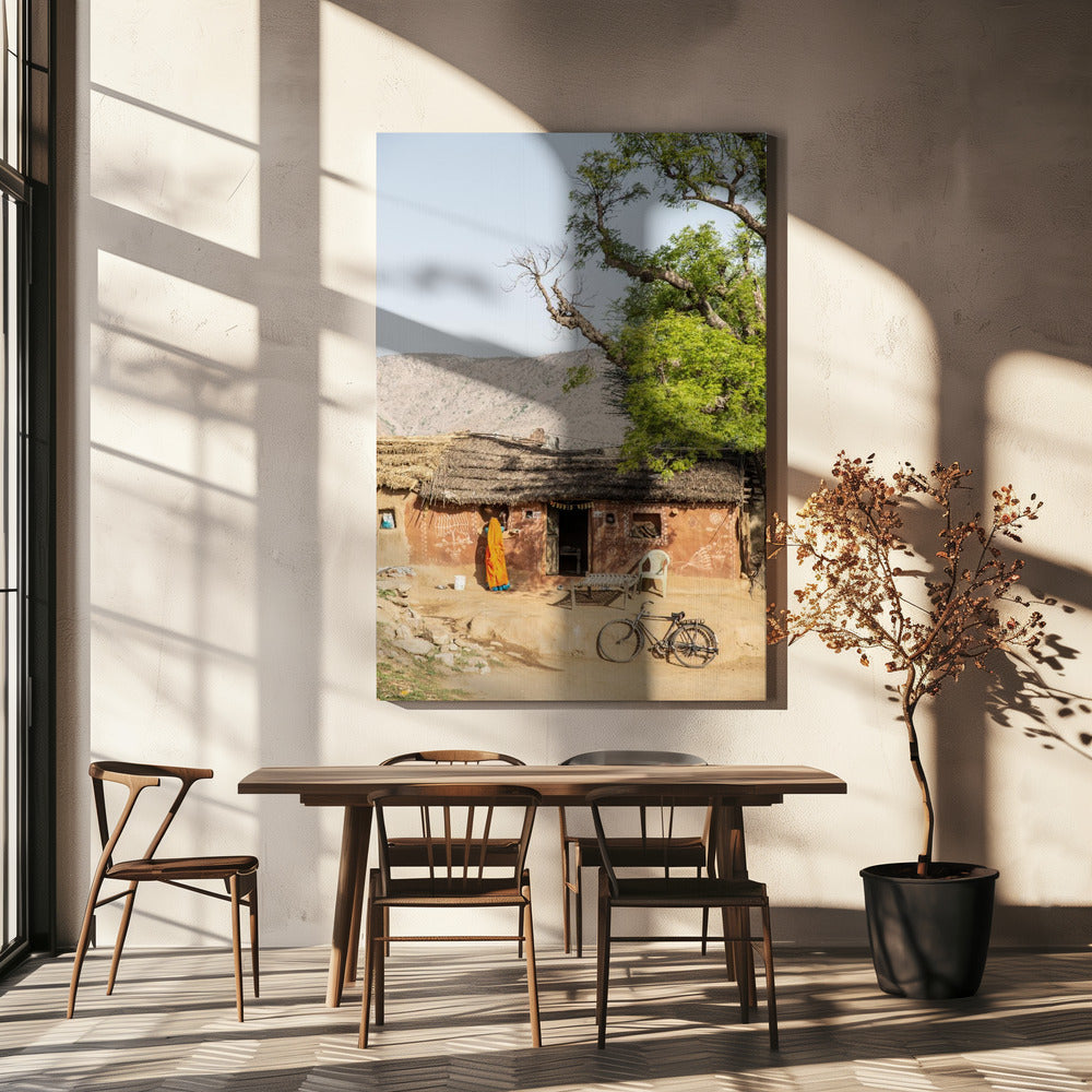 Rustiek Indiaas dorpsgezicht | Canvas