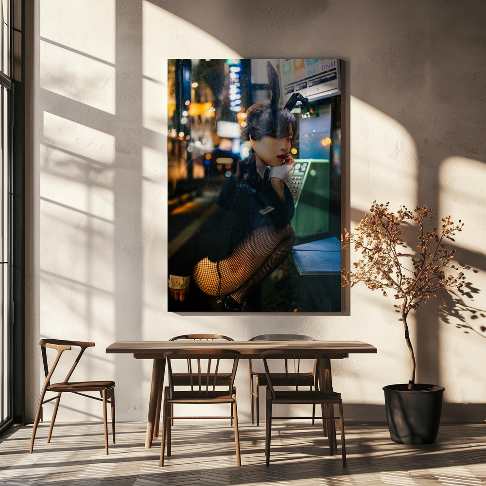 Konijnenmeisje | Canvas