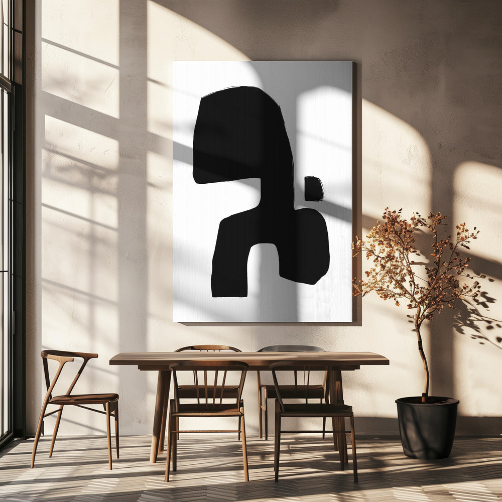 Monochroom silhouet | Canvas