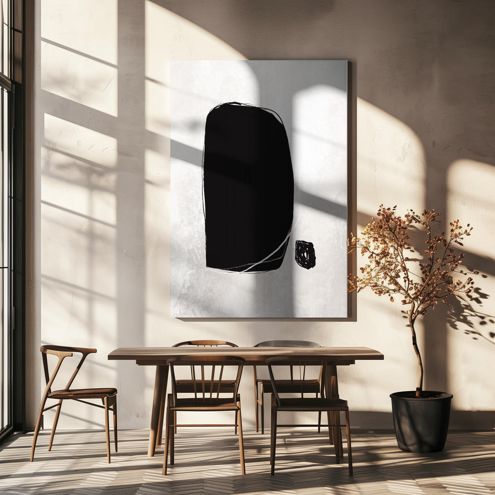 Bold Black Shapes | Canvas