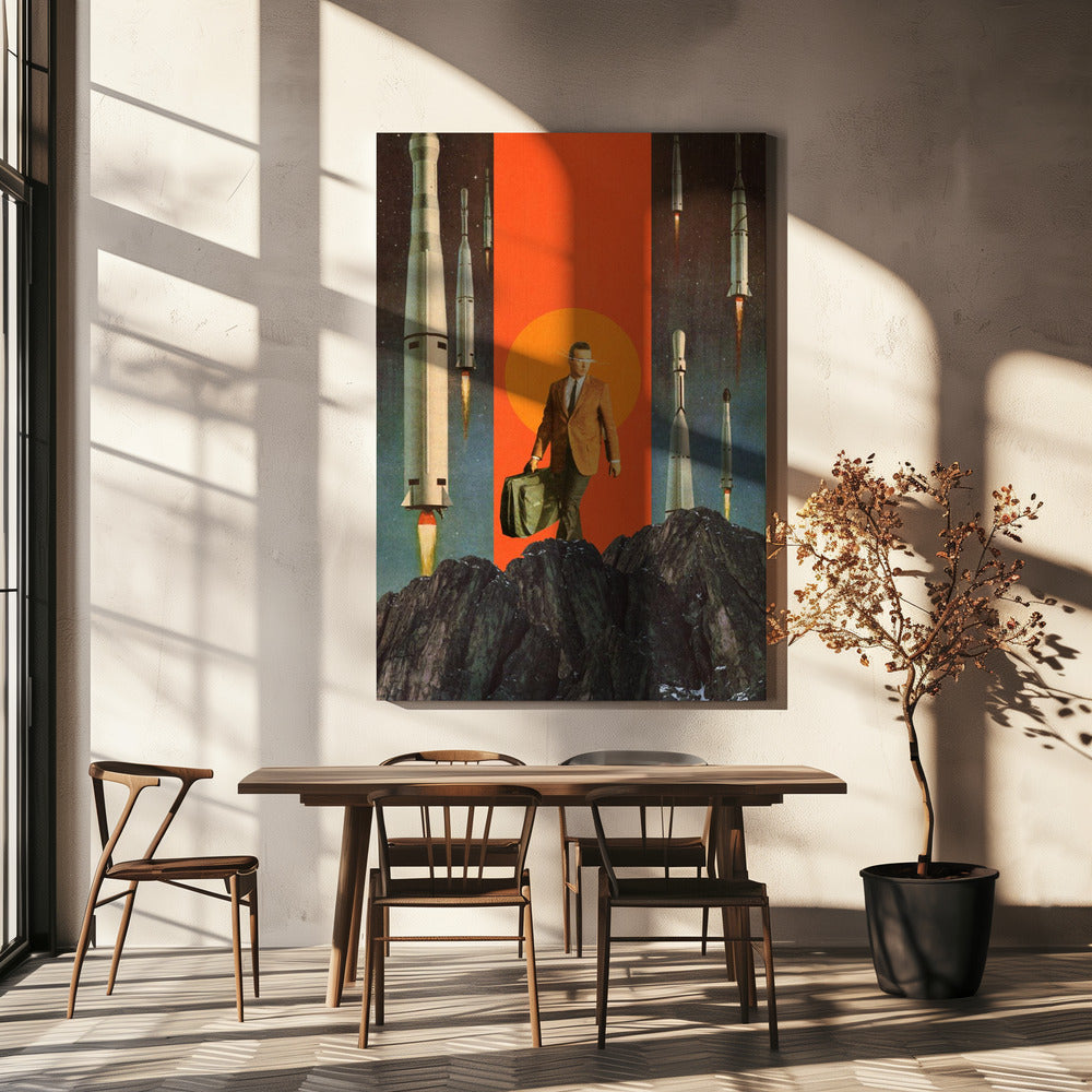 Het vertrek | Canvas