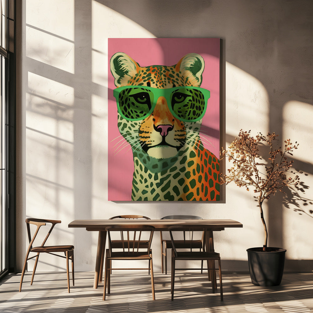 Cool kattenportret | Canvas