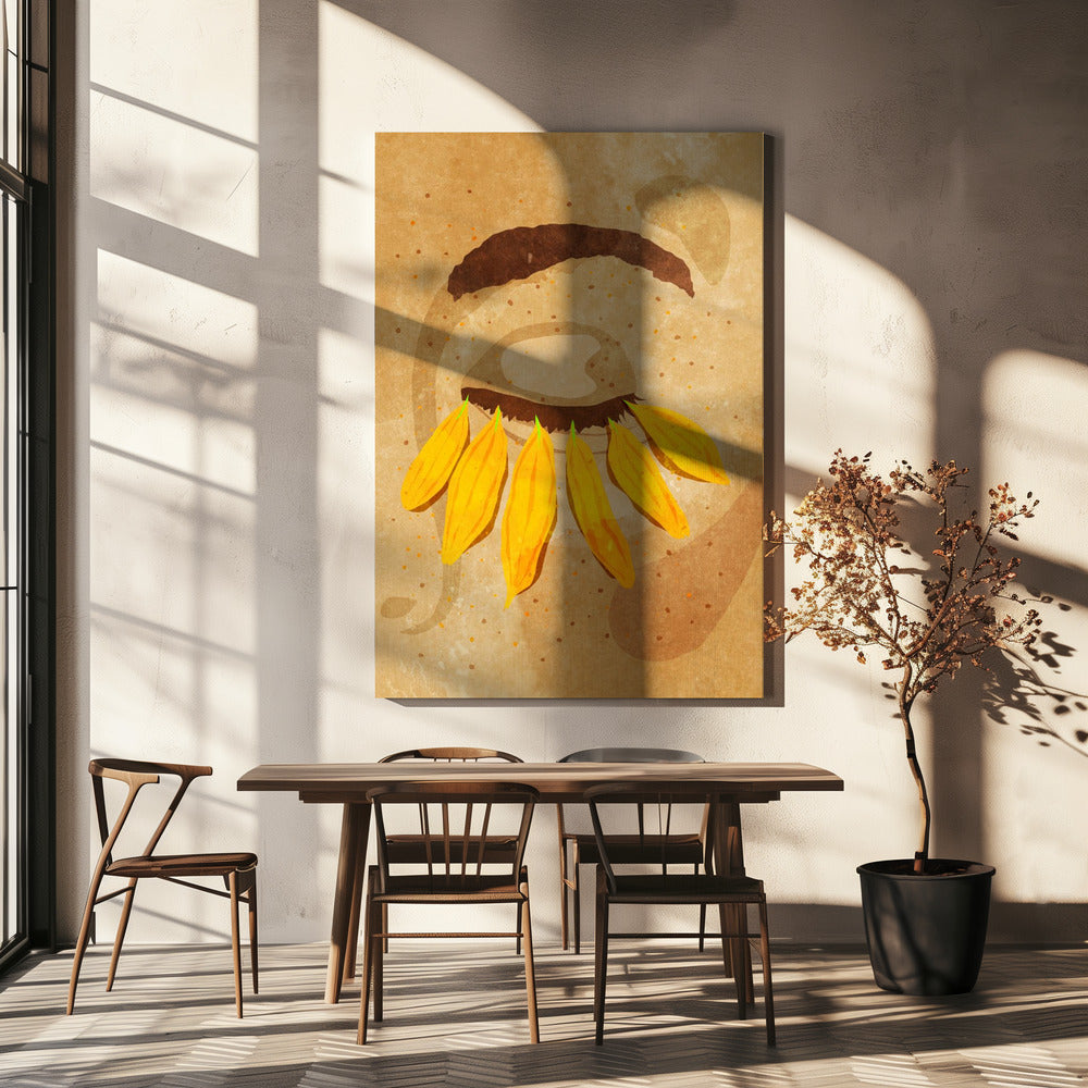Flower power wimpers | Canvas
