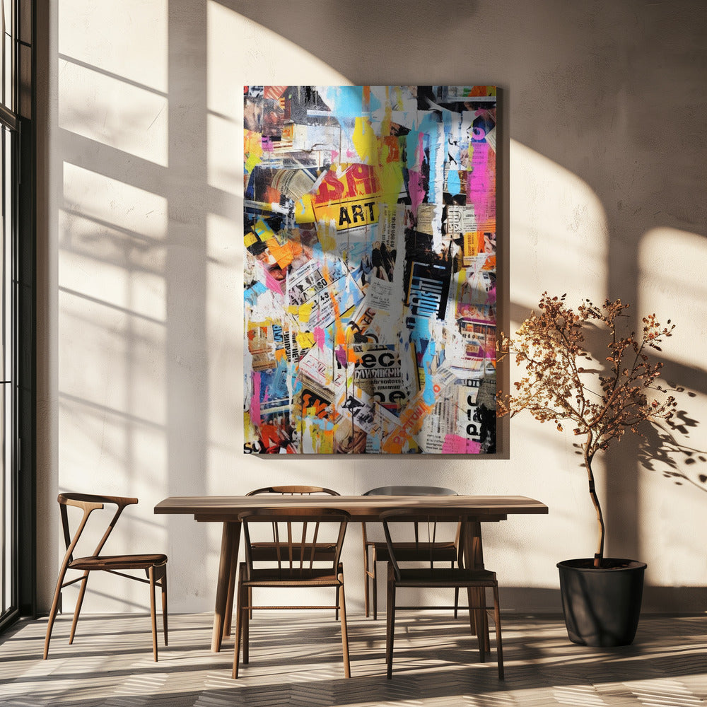 Stedelijke chaos collage | Canvas