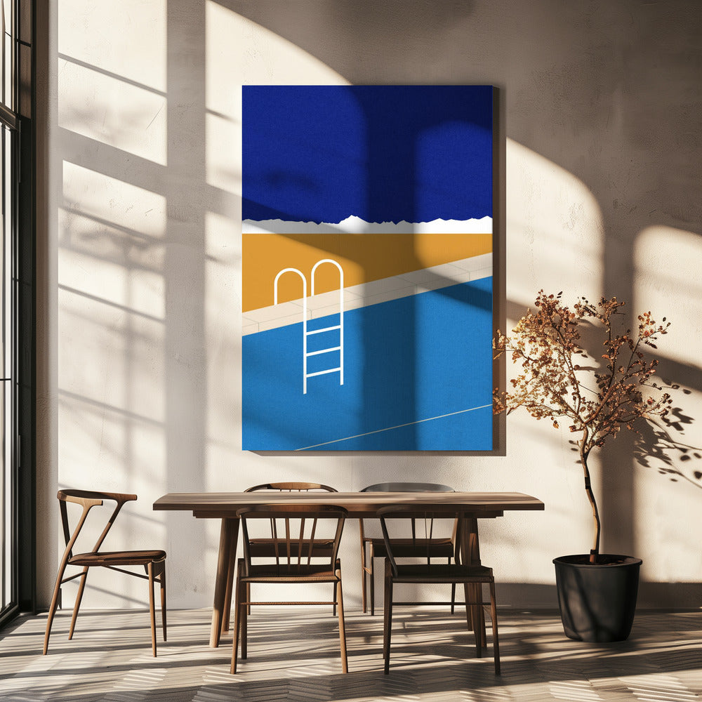 Woestijnzwembad | Canvas