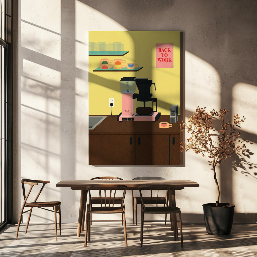 Terug aan het werk | Canvas