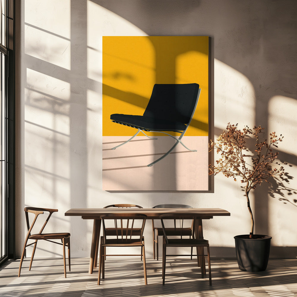 Barcelona-stoel van Mies Van Der Rohe | Canvas