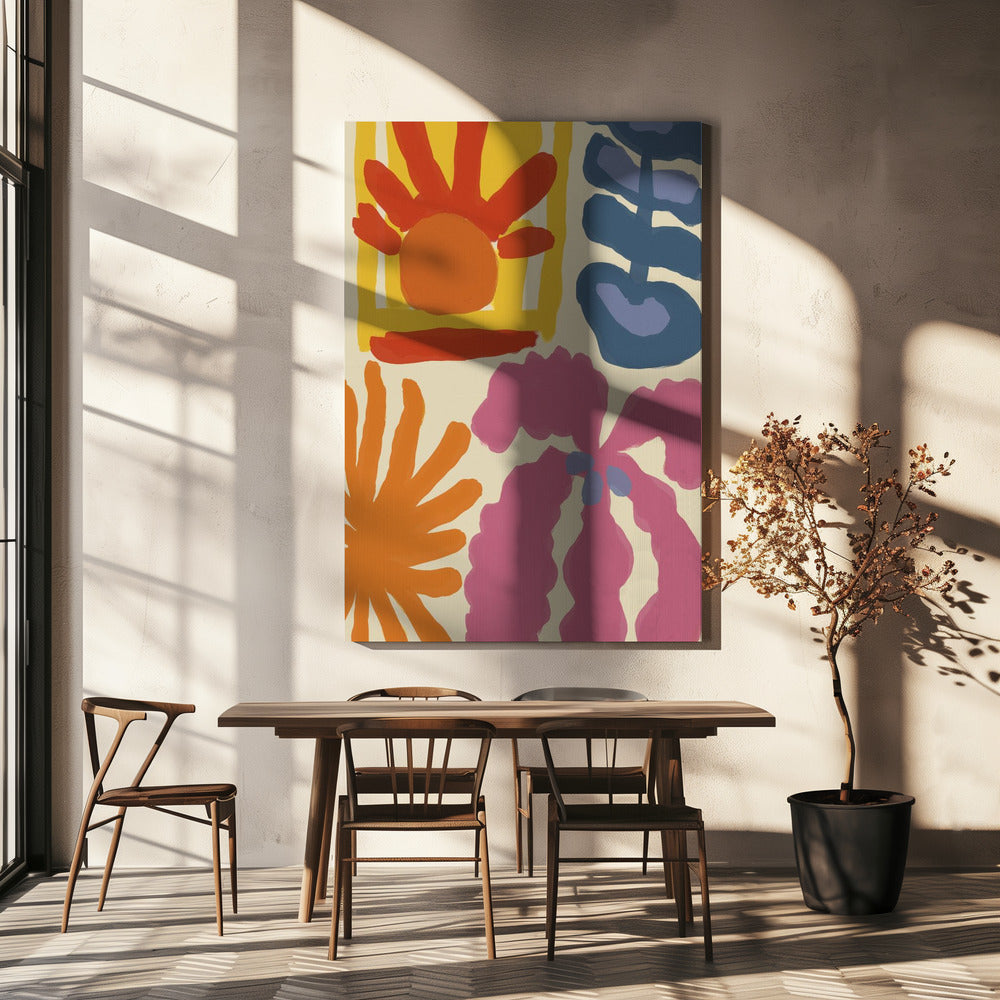 Levendige vormen | Canvas
