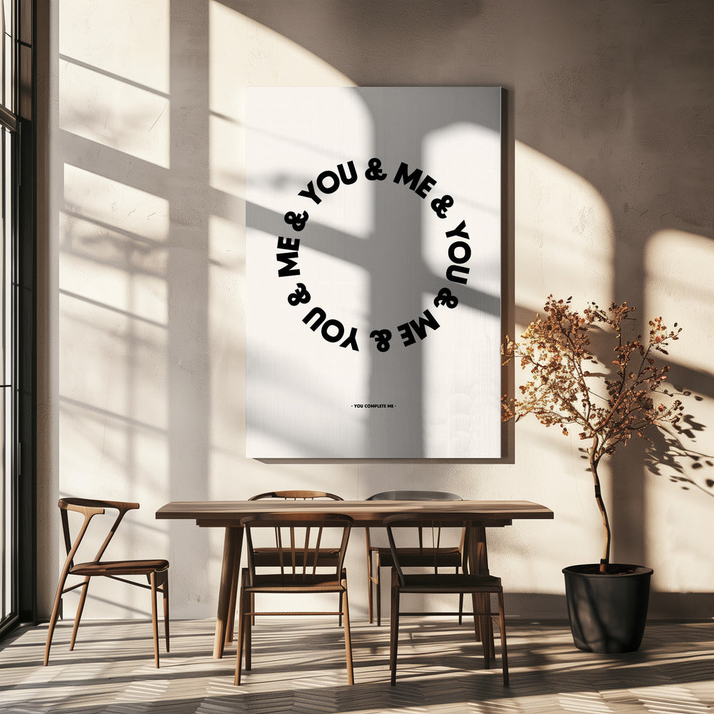 Jij maakt mij compleet | Canvas