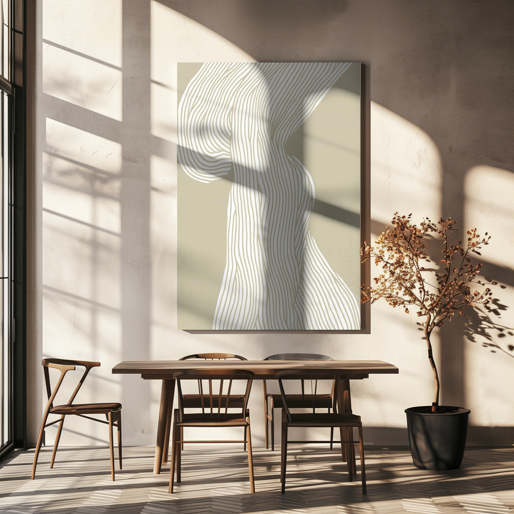 Vloeiende lijnen canvas | Canvas