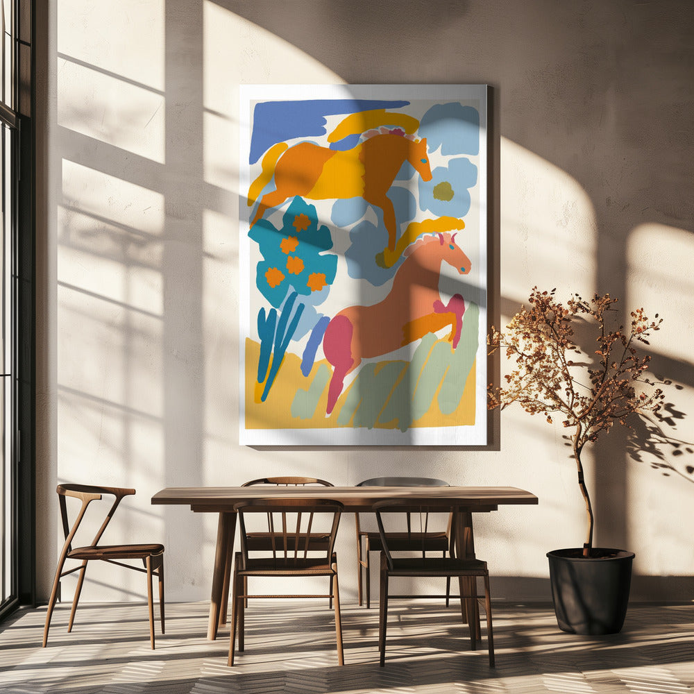 Galopperende dromen | Canvas