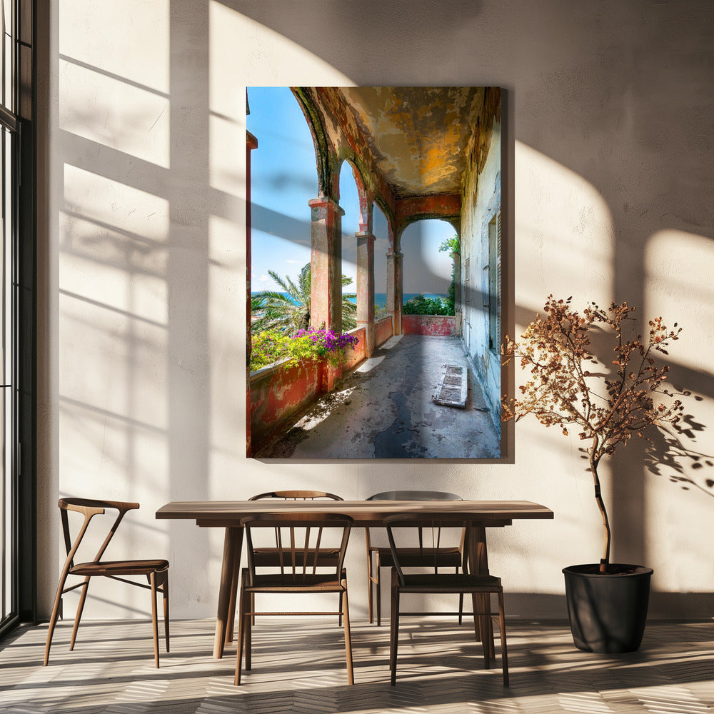 Tropisch balkon | Canvas
