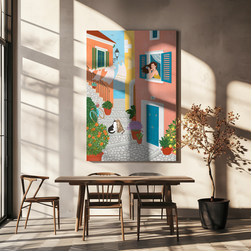 Zondagochtend in de Provence | Canvas