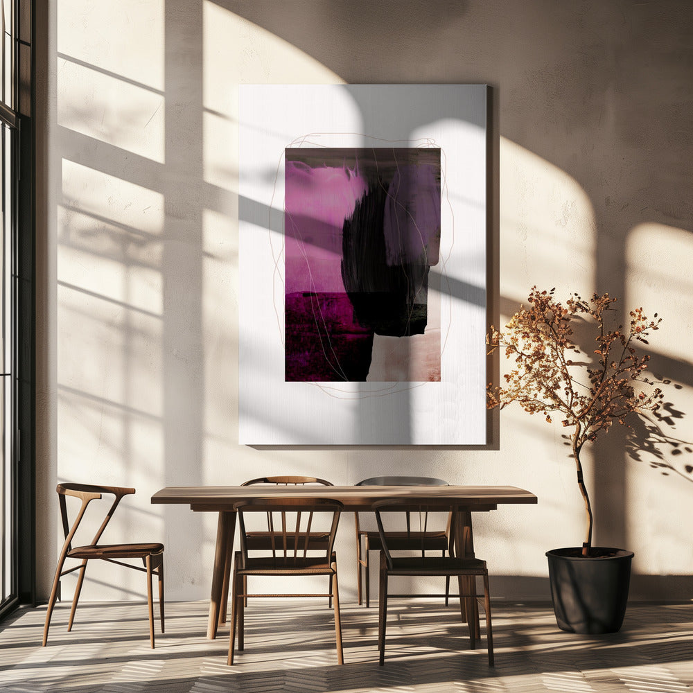 Abstracte penseelstreken 77 | Canvas