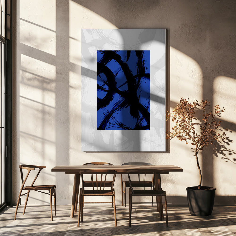Abstracte penseelstreken 98Y | Canvas