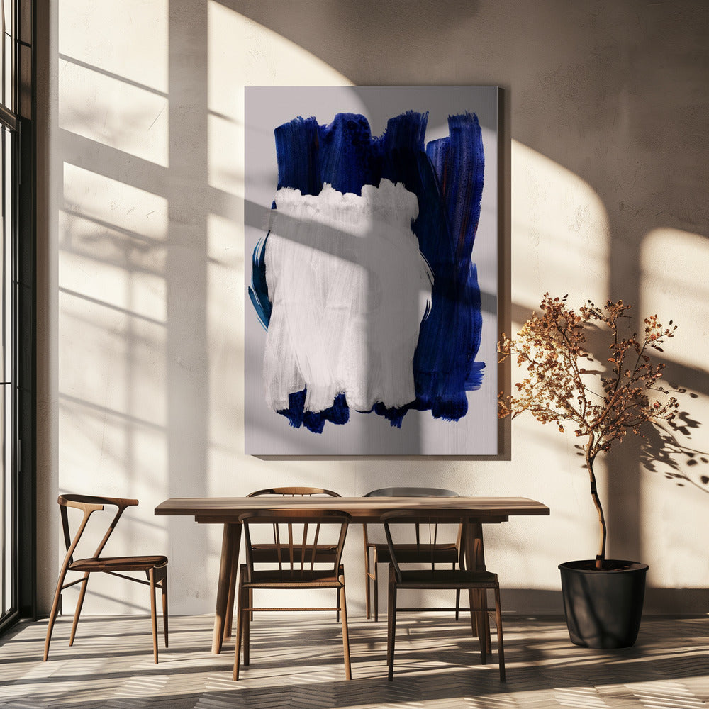 Abstracte penseelstreken 14 | Canvas