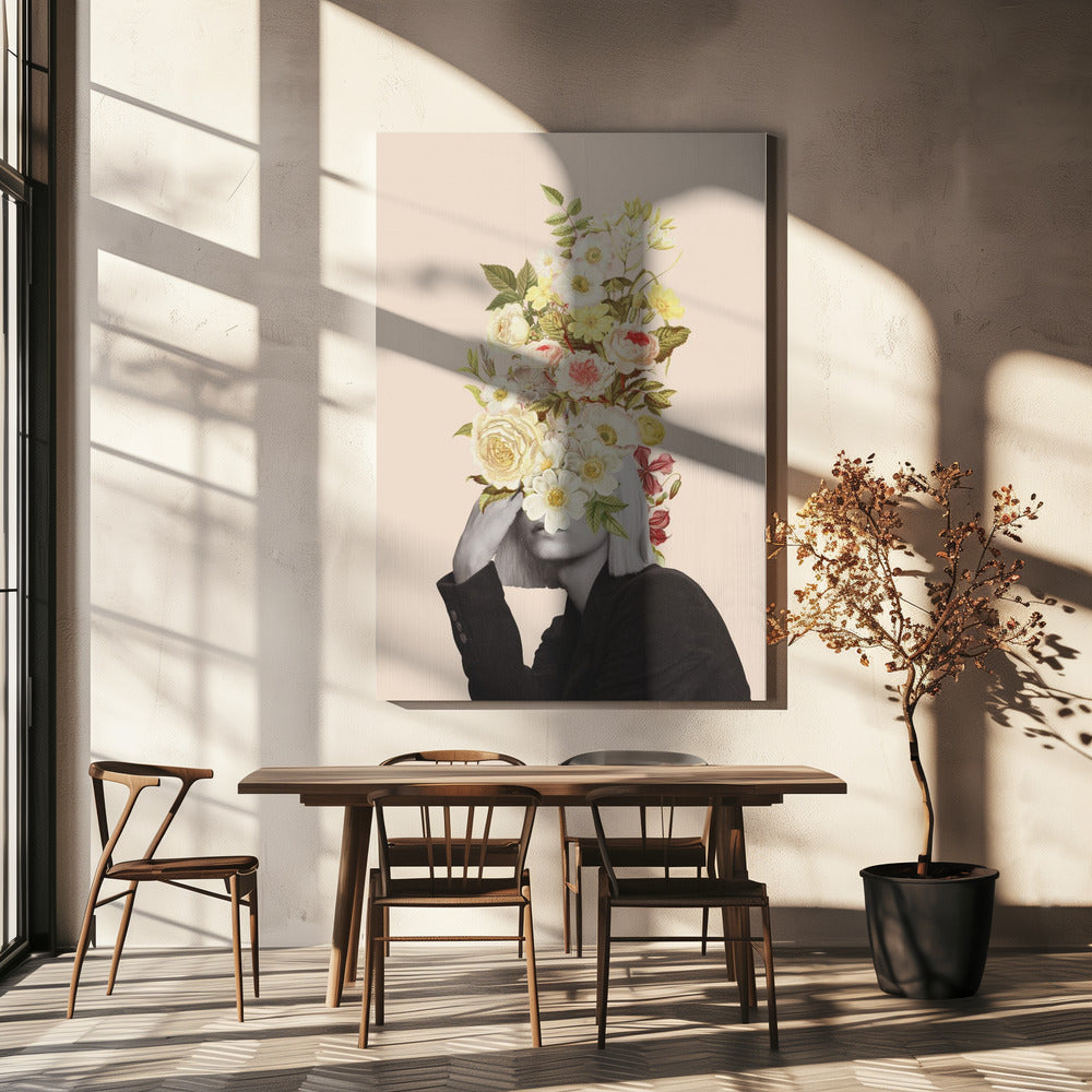 White Flowers Bouquet | Canvas