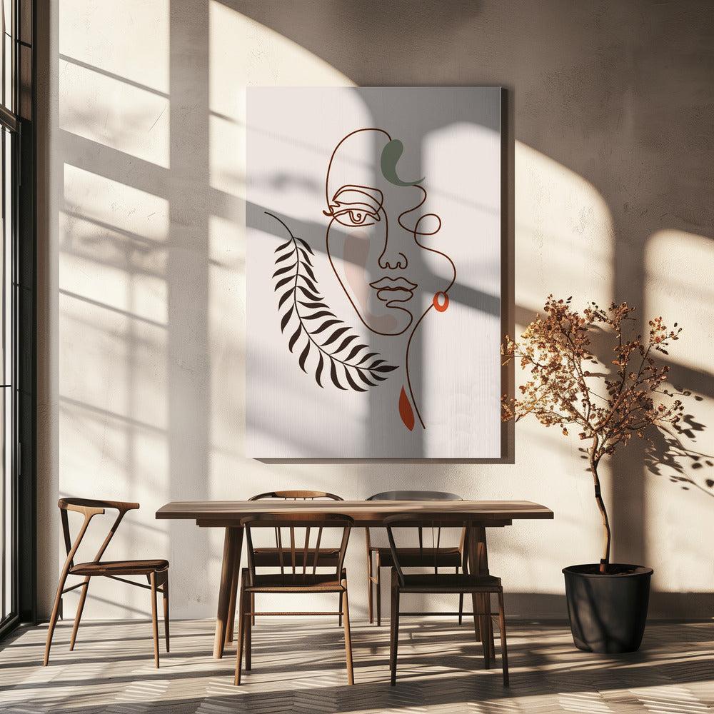 Bladrijke elegantie | Canvas