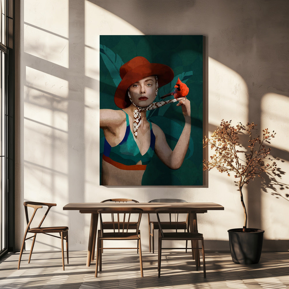 Crimson Serenade | Canvas