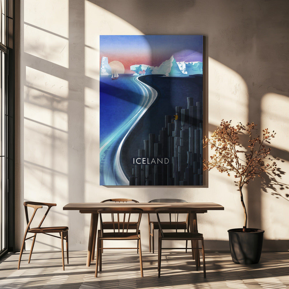 Majestueus uitzicht op IJsland | Canvas