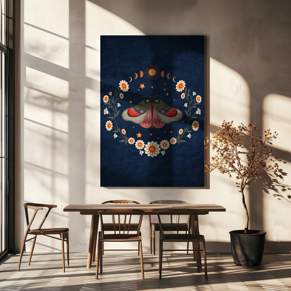 Lunar Moth Harmony | Canvas