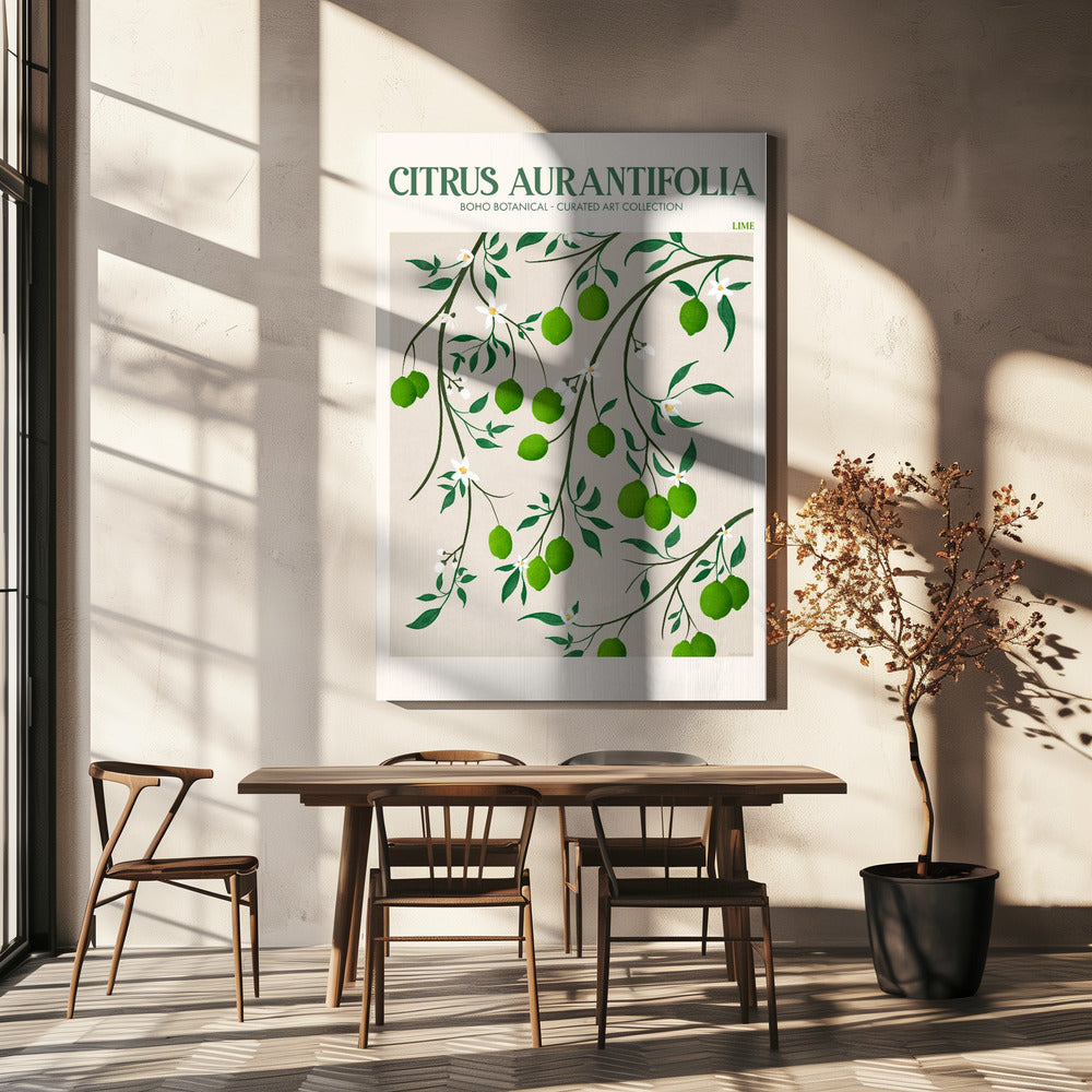 Botanical Lime Bliss | Canvas