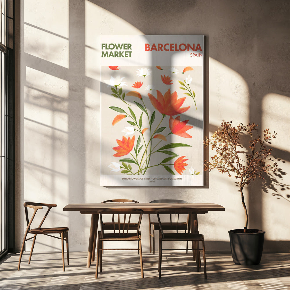 Barcelona Blooms | Canvas
