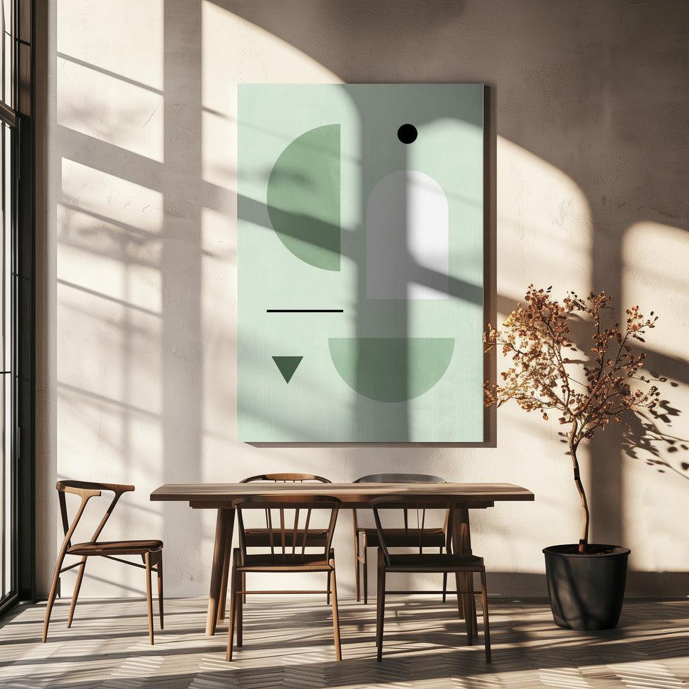 Rustgevend pastelkleurenpalet | Canvas
