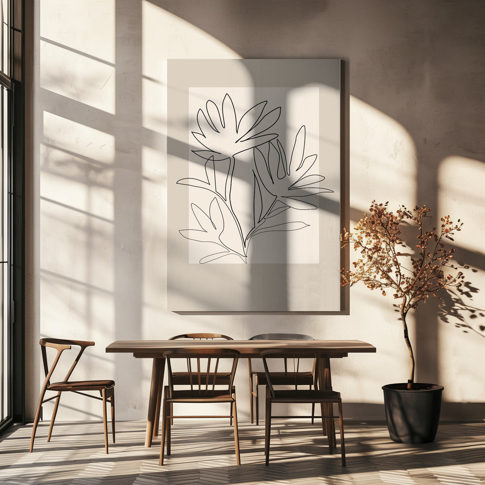 Bloemenomtrek | Canvas
