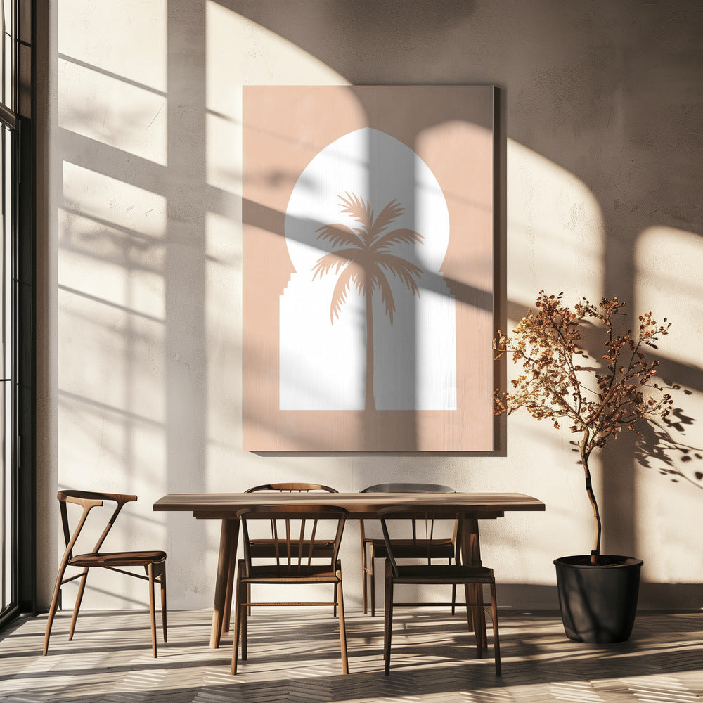 Palm Silhouette Boog | Canvas