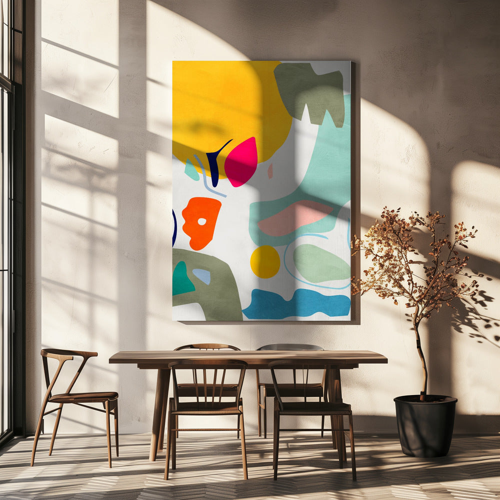 Landschap geïnspireerde uitsnede | Canvas
