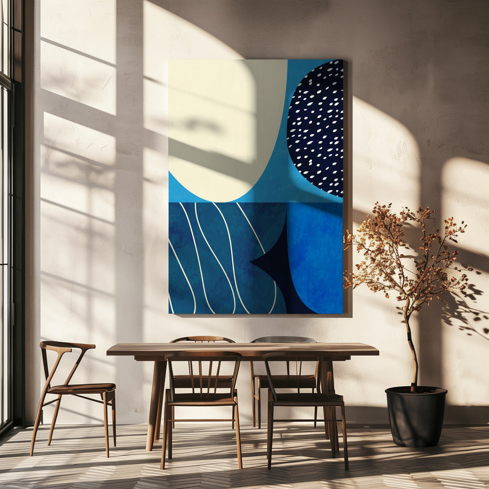 Vormen Play3 2blauw | Canvas