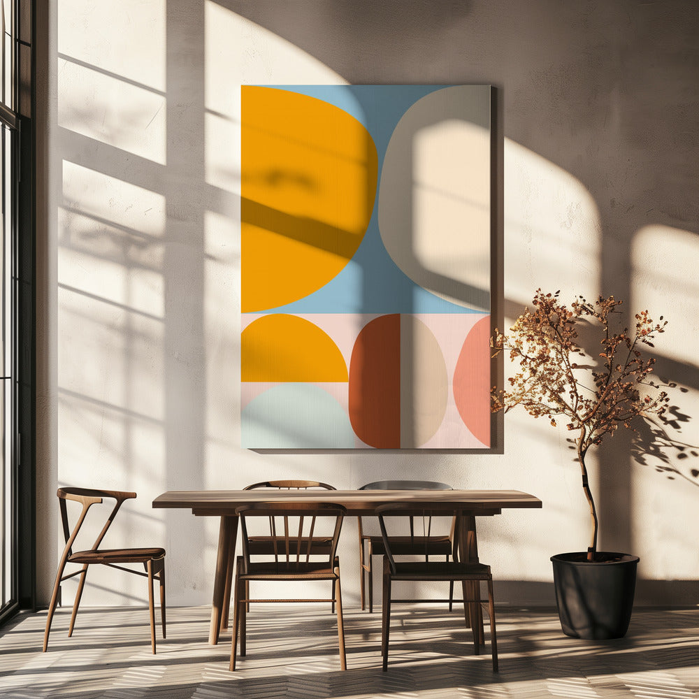 Mid-Century Pastel 15 | Canvas