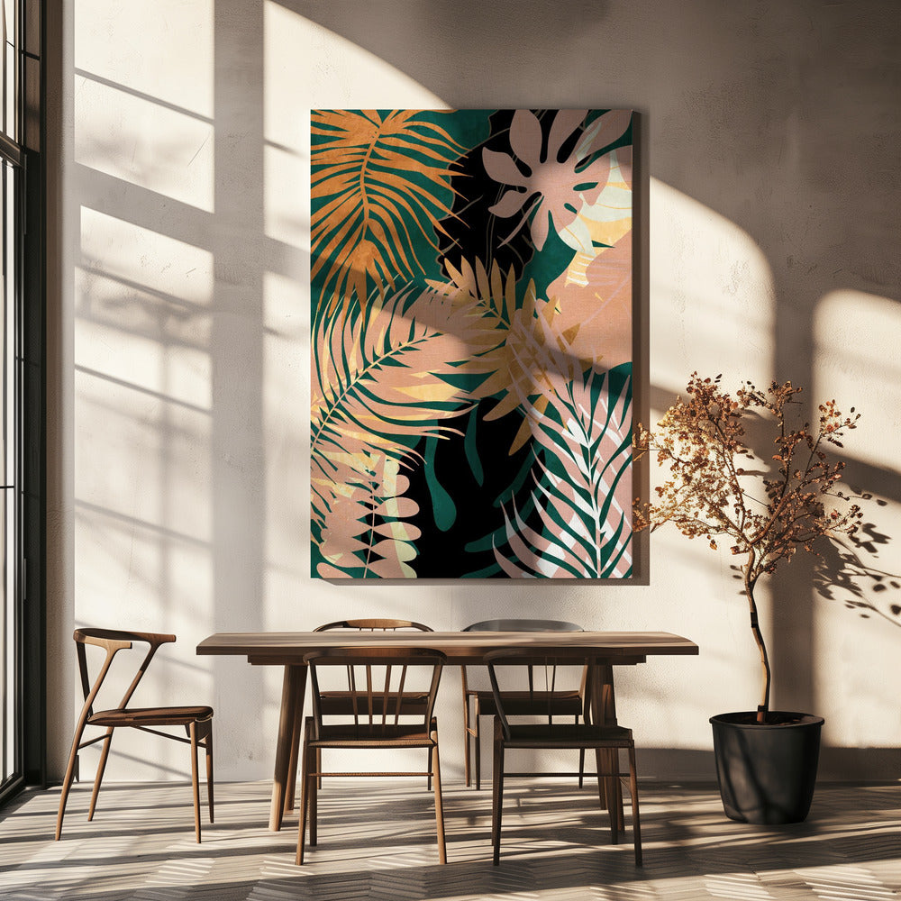Bladeren Zomers | Canvas