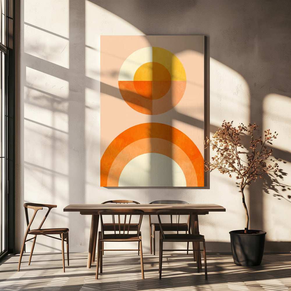Lente Mid Rhapsody Oranje 2 | Canvas