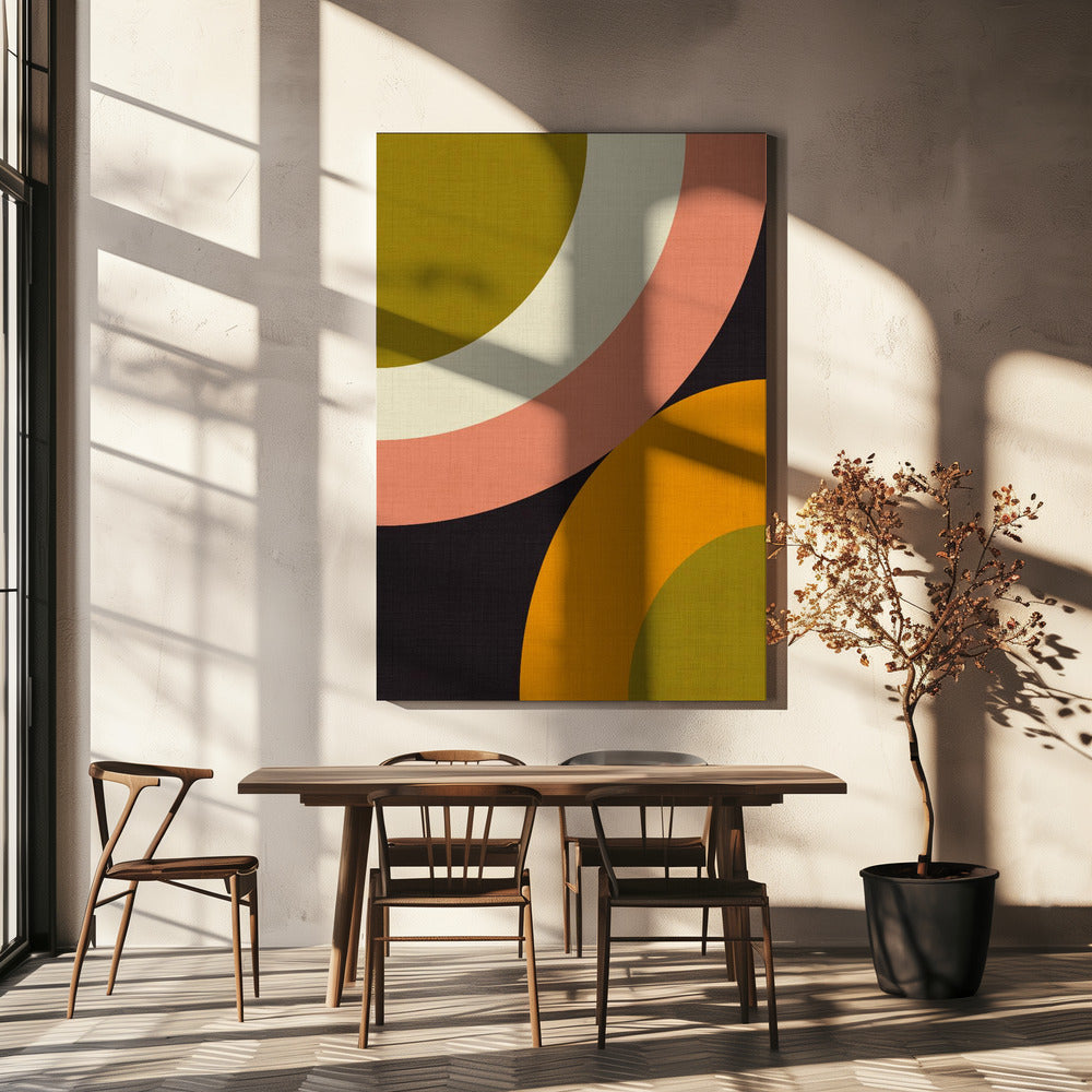 Geo Shapes Herfst 21 Afgerond | Canvas