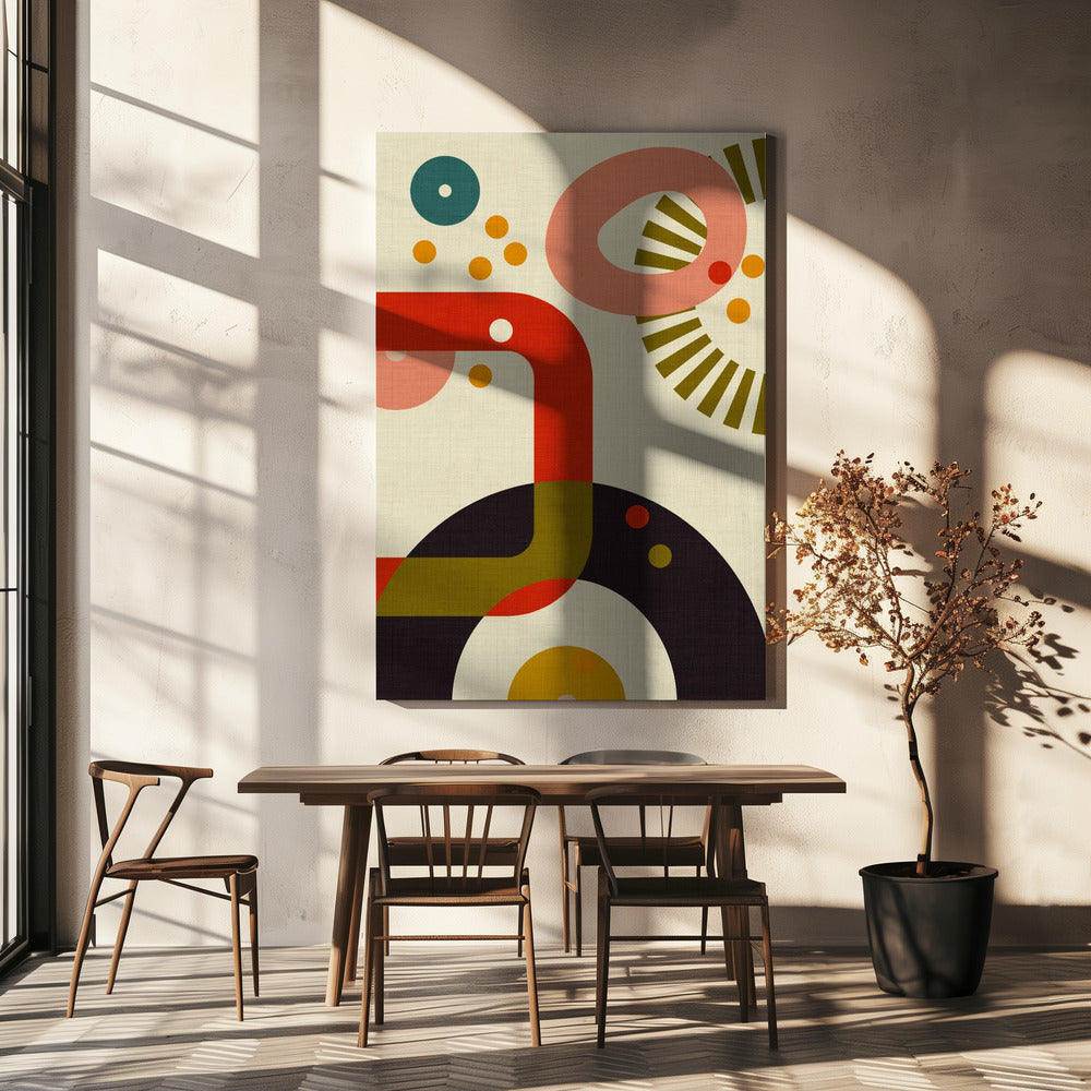 Mid Century Cirque 3 | Canvas
