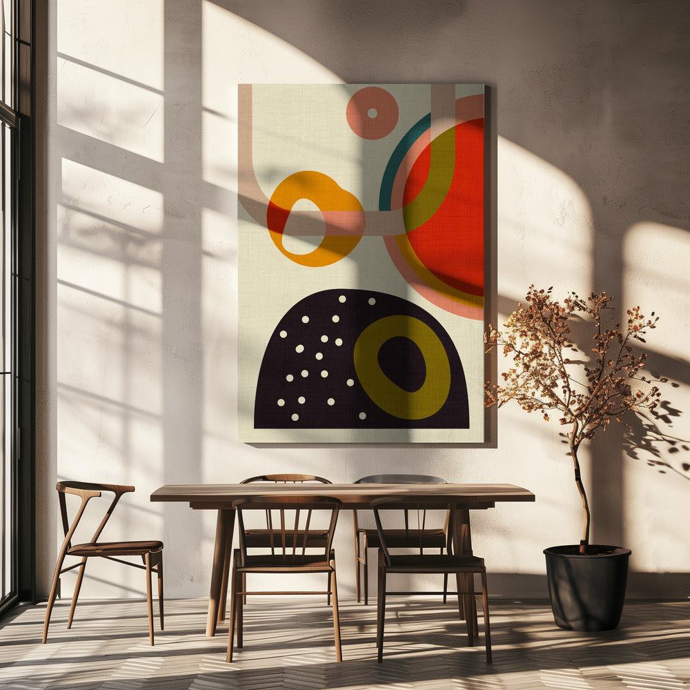 Cirque 4 Kopie uit het midden van de eeuw | Canvas