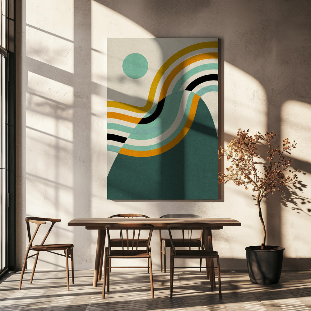 Regenboog Plus Vormen2 | Canvas