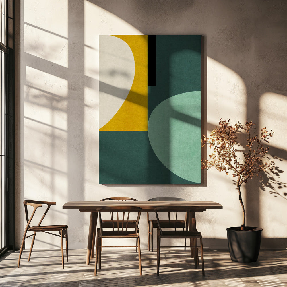 Regenboog Plus Vormen1 | Canvas