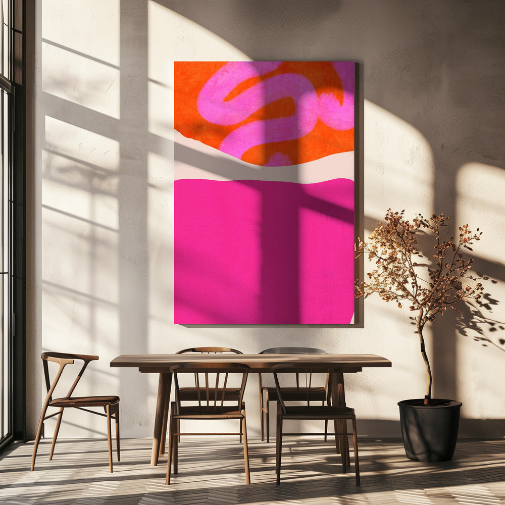 Geschilderde lijnen 2 Kopie | Canvas