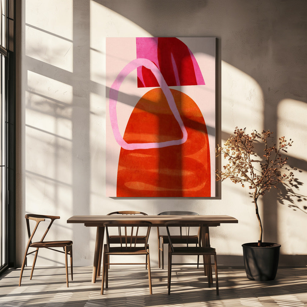 Geschilderde lijnen kopie | Canvas