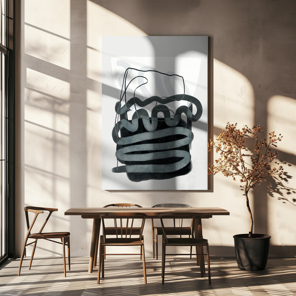 Geschilderde lijnen Swazz 3 Kopie | Canvas