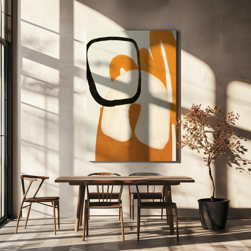 Geschilderde lijnen Desatur2 Kopie | Canvas