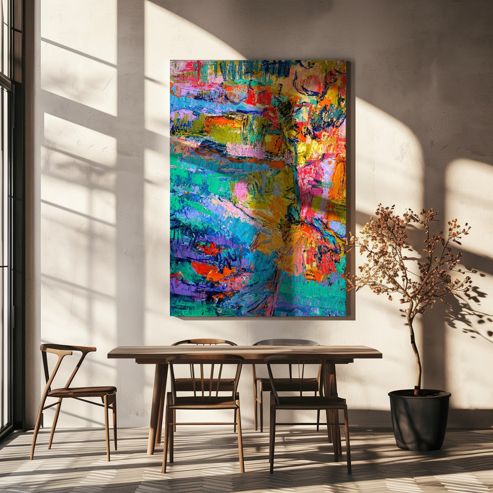 Abstract kleurenpalet | Canvas
