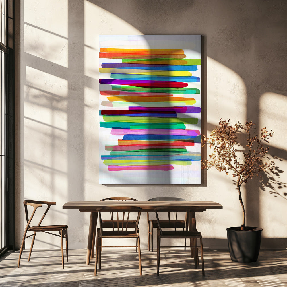 Colorful Stripes 1 | Canvas