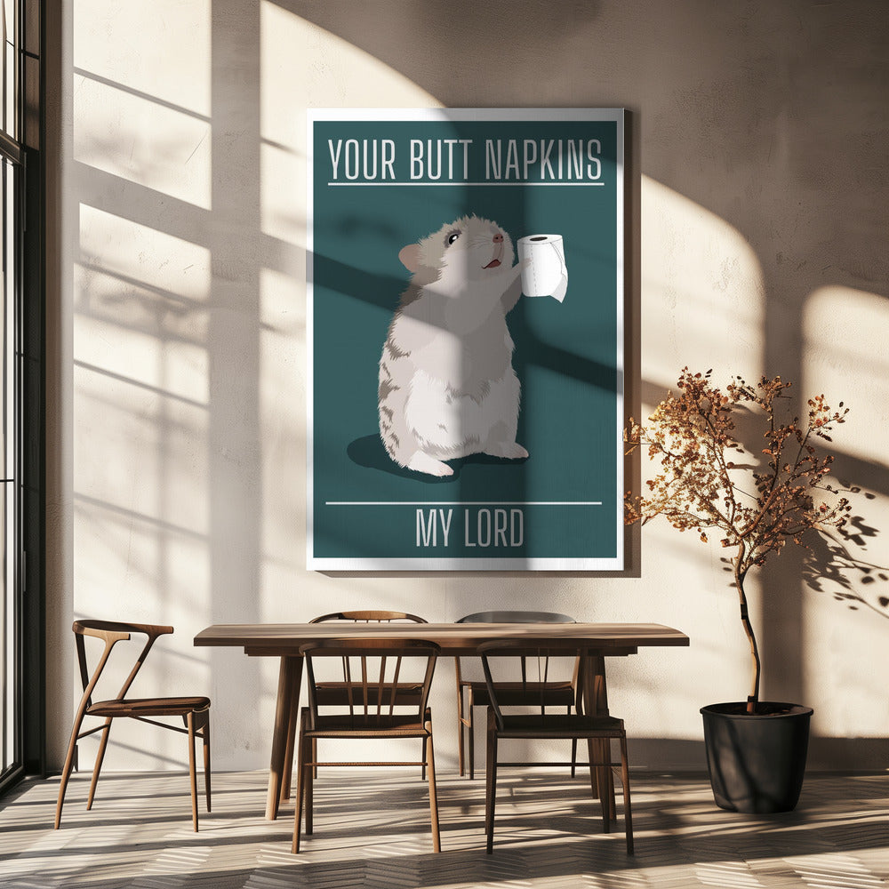 Uw billen servetten, mijn heer | Canvas